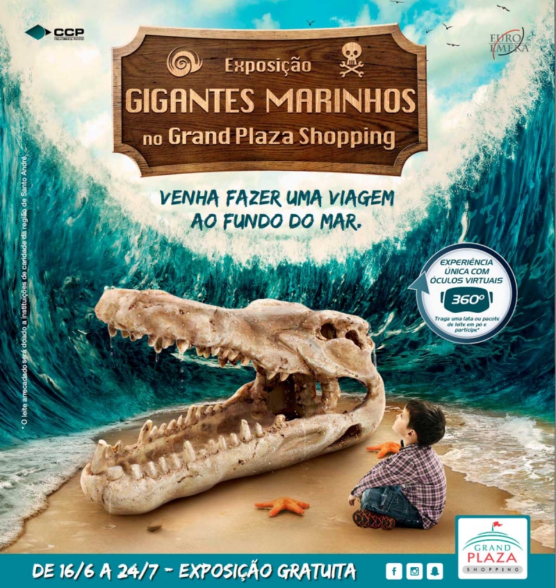 Grand Plaza Shopping apresenta a exposição “Gigantes Marinhos”