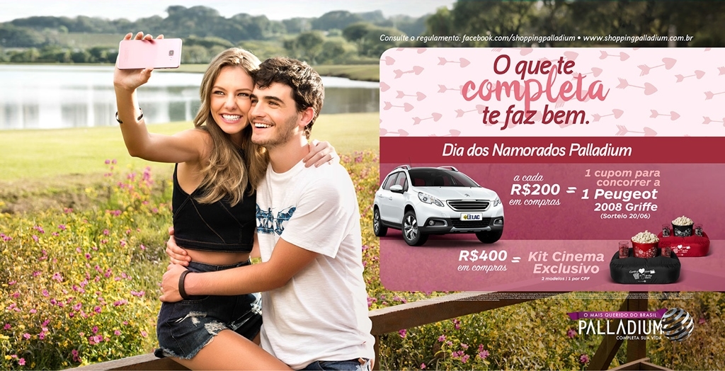 Palladium Curitiba apresenta campanha de Dia dos Namorados