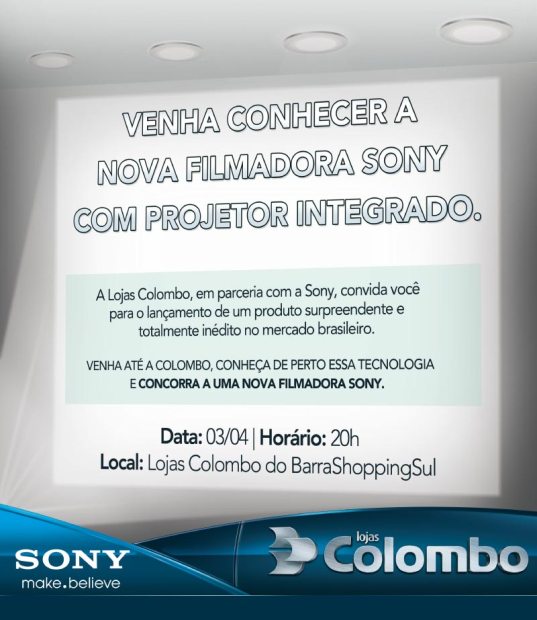 Lojas Colombo faz evento para apresentar inovação da Sony