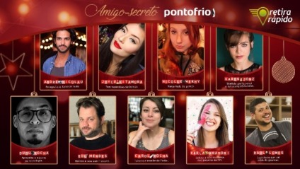 Pontofrio realiza amigo secreto entre influenciadores