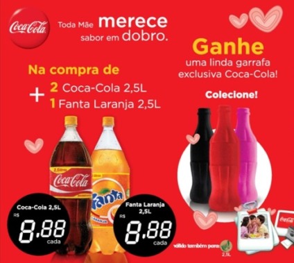 Coca-Cola com brinde no ponto de venda