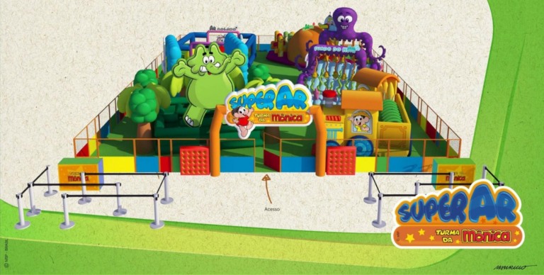 Parque temático da Turma da Mônica é a atração do Boulevard Shopping BH