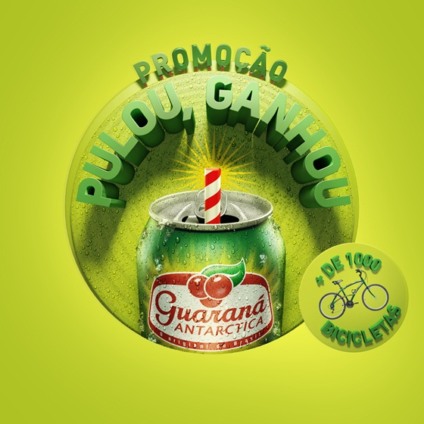 Canudos pulam da lata em promo do Guaraná Antarctica