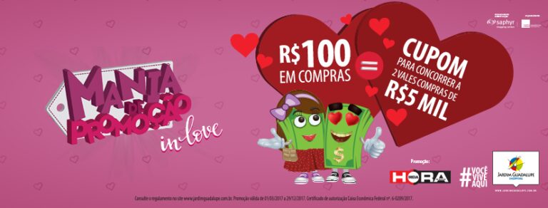 Shopping Jardim Guadalupe vai sortear dois vales compras no Mês dos Namorados