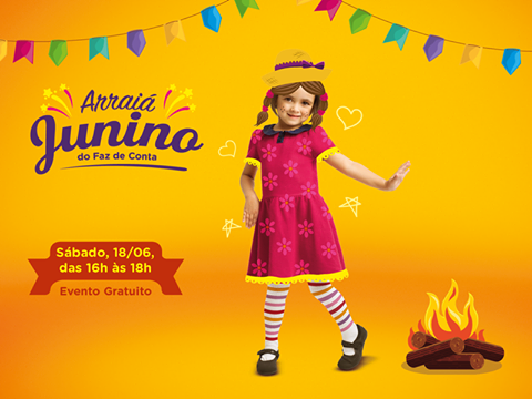 Festa junina com entrada franca anima  o fim de semana dos pequenos