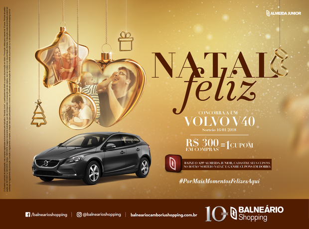 Neumarkt e Norte Shopping vão sortear Volvo V40 neste Natal