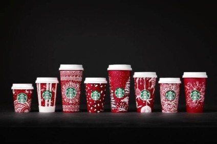 Consumidores decoram copos de Natal da Starbucks