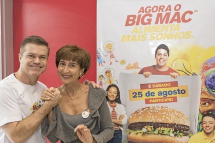 Paulo Camargo e Viviane Senna juntos no McDia Feliz