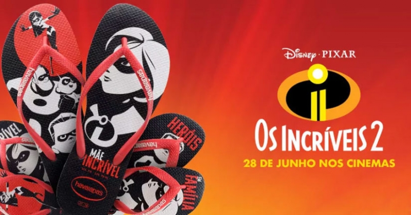 "Os Incríveis 2" estão na nova coleção de Havaianas "Os Incríveis 2" estão na nova coleção de Havaianas