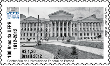 Selo comemora o centenário da UFPR