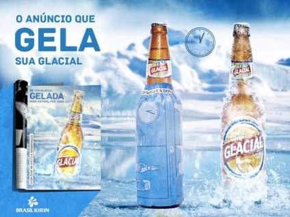 Glacial cria anúncio que deixa cerveja gelada