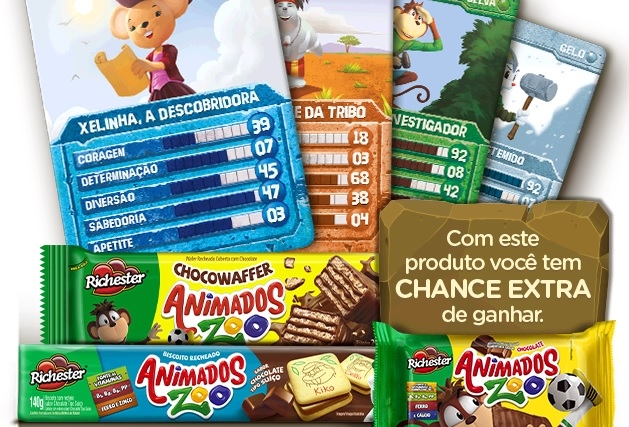 Promoção “Mundo de Aventuras” traz jogo de cartas Animados Zoo