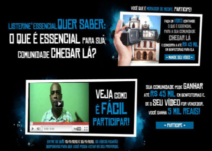 Ajudando a comunidade na ação promocional de Listerine Ajudando a comunidade na ação promocional de Listerine
