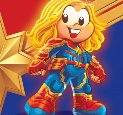 Mônica homenageia a Capitã Marvel