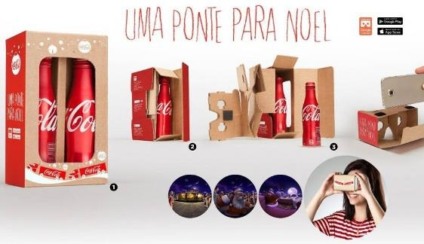 Pack de Coca-Cola se transforma em óculos de realidade virtual Pack de Coca-Cola se transforma em óculos de realidade virtual