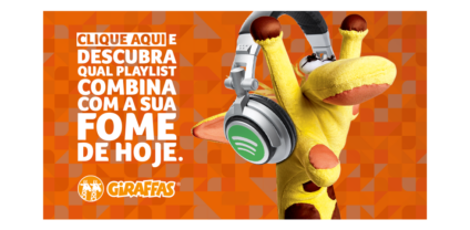 Giraffas tem playlist para cada tipo de fome