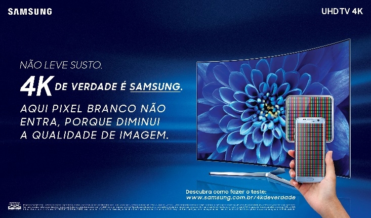 Samsung apresenta nova fase da campanha “4K de Verdade”