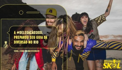 Ação da Skol dá dicas no Messenger sobre como aproveitar o último fim de semana olímpico