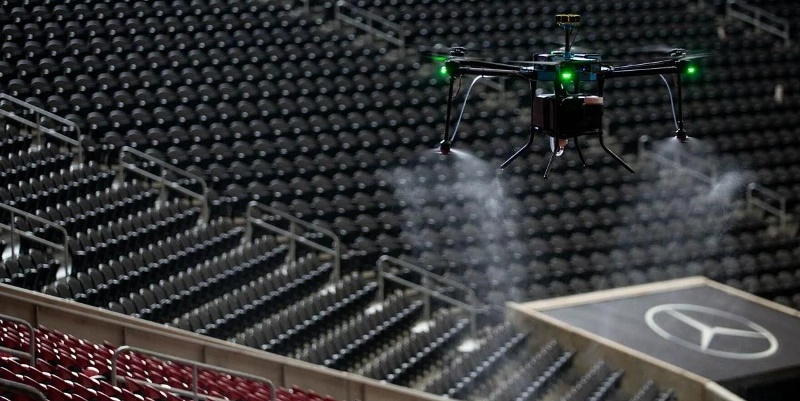 Mercedes-Benz Stadium será higienizado com drones