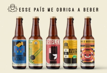 Rótulos de cerveja mostram escândalos políticos