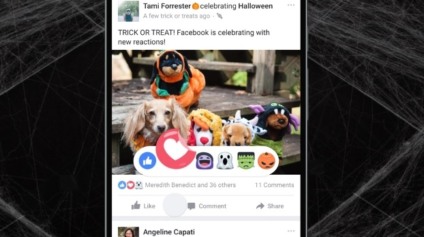 Facebook disponibiliza versões macabras das reações para o Halloween Facebook disponibiliza versões macabras das reações para o Halloween