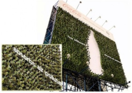Outdoor com plantas é a novidade da Coca-Cola