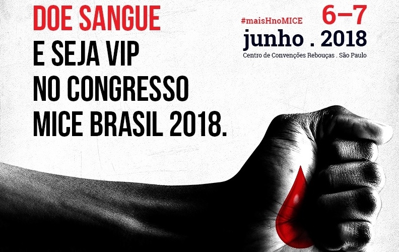 Doadores de sangue terão isenção no Congresso MICE Brasil