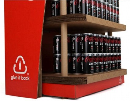 Cola-Cola lança display ecologicamente correto