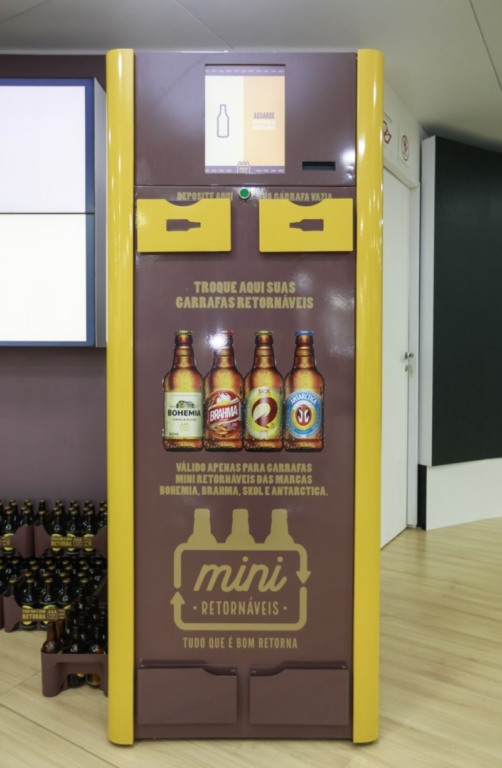 Ambev investe R$ 1,5 milhão em máquina de retornáveis