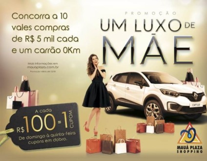 Mauá Plaza vai sortear mais de 130 mil reais em prêmios