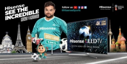 Hisense fará um passeio diferente durante a Copa