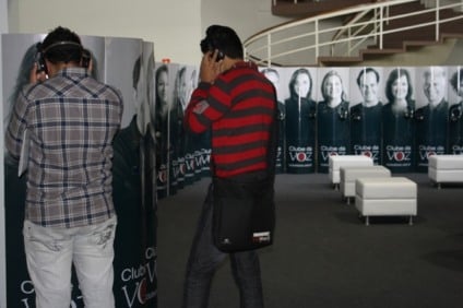 Clube da Voz levou estande interativo à AES Brasil Expo