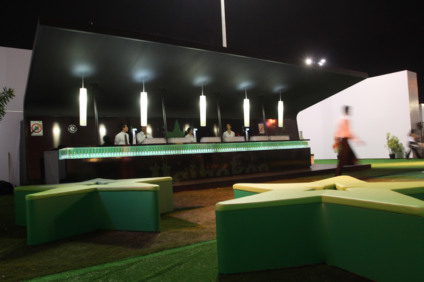 A festa não para no lounge da Heineken