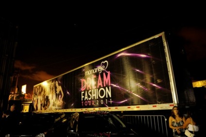O back stage do Monange Dream Fashion Tour