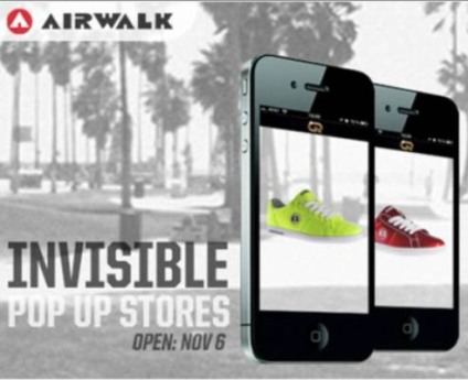 Airwalk promove vendas com tênis no ar