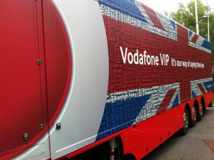 Caminhão de recarga gratuita ativa Vodafone