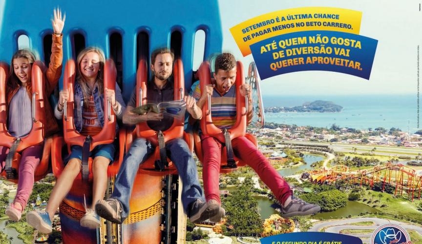 Homem ranzinza é o destaque da nova campanha do Beto Carrero World criada pela Propague Homem ranzinza é o destaque da nova campanha do Beto Carrero World criada pela Propague