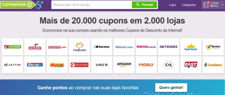 Cuponomia fecha parceria com grandes marcas