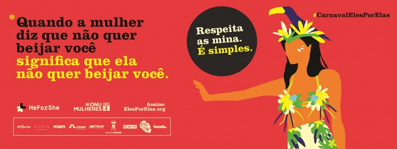 Heads cria campanha para Onu Mulheres no Carnaval