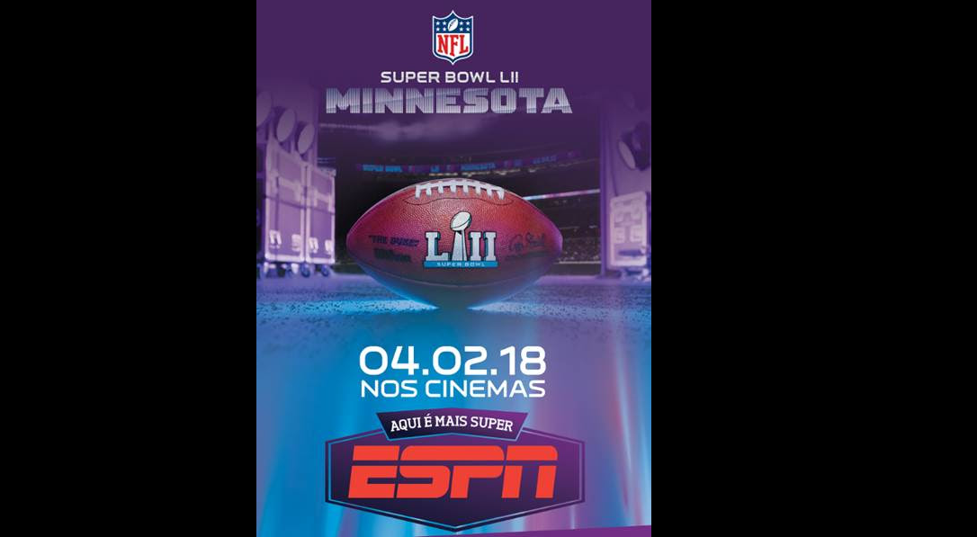 Cinemark transmite 52ª edição do Super Bowl ao vivo