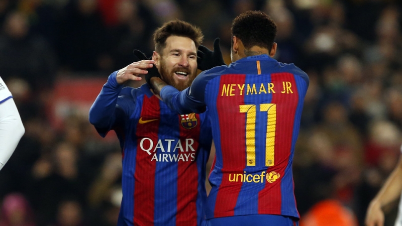 Neymar Jr. e Messi juntos em ação social