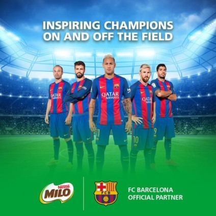 Nestlé e FC Barcelona incentivam estilo de vida mais saudável entre os jovens