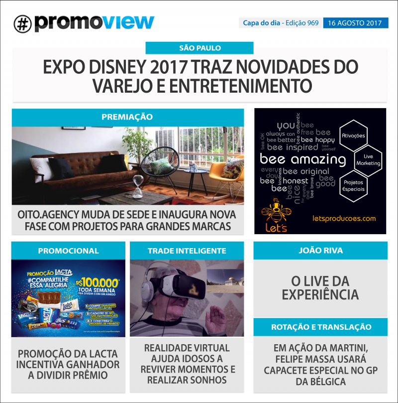 Capa do dia. Os destaques do mercado promo, só no Promoview!