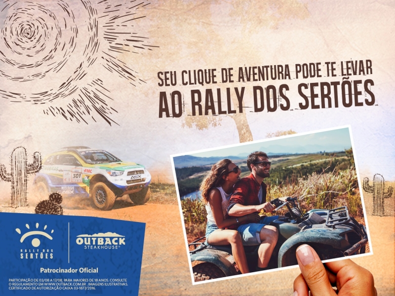 Concurso cultural leva clientes do Outback para o Rally dos Sertões