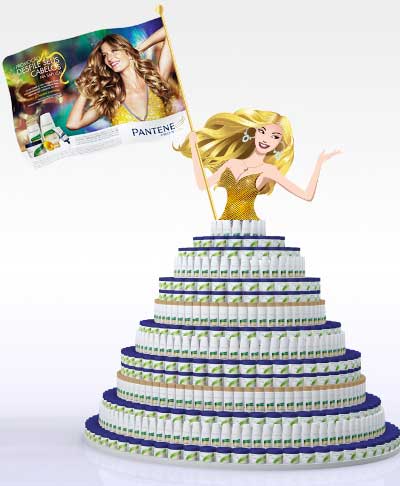 Desfilando na Sapucaí na promoção da Pantene