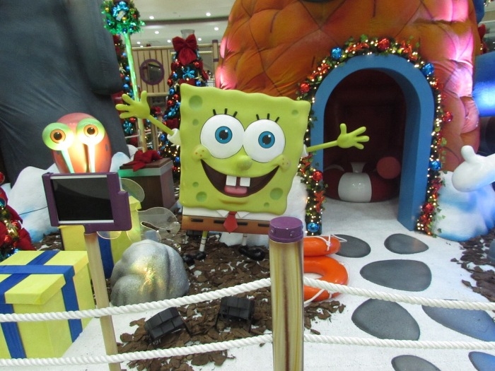 2a1 leva Bob Esponja e sua turma ao Natal do Litoral Plaza