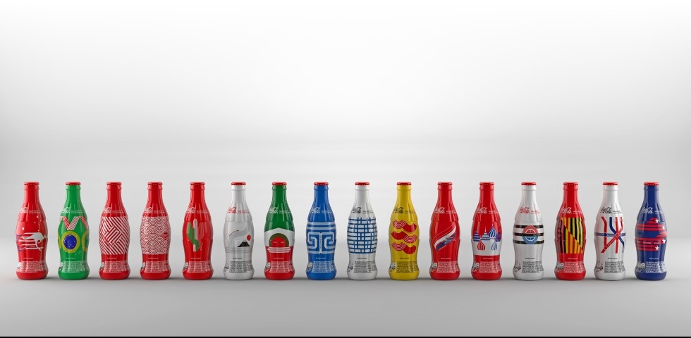 Coca-Cola lança garrafas colecionáveis para os Jogos