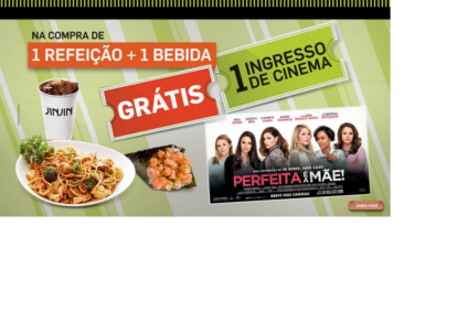 Rede Jin Jin fecha parceria com a Diamond Filmes e lança promoção que dará ingressos para o cinema