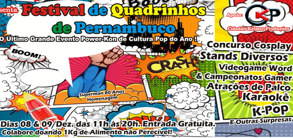 Festival de Quadrinhos de PE promete agitar o Norte Janga