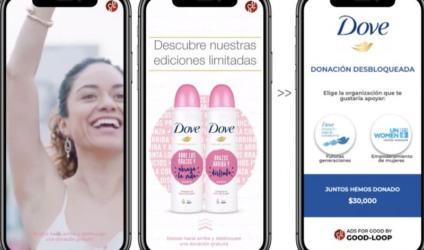 Dove transforma anúncio em ação social